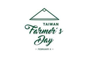 vector graphic of Taiwan Farmer's Day