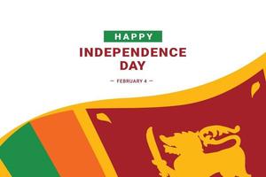 vector graphic of Sri Lanka Independence Day