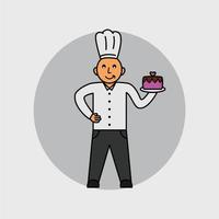 gráfico vectorial del chef vector