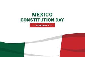 Mexico Constitution Day vector