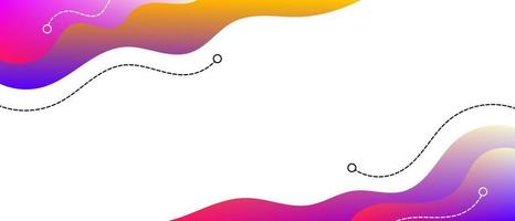 Liquid abstract background. colorful gradient fluid vector banner template for social media web sites. Wavy shapes