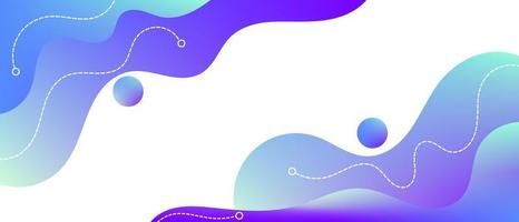 Liquid abstract background. colorful gradient fluid vector banner template for social media web sites. Wavy shapes