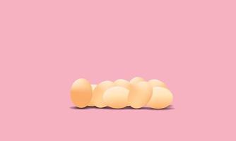 set of eggs. happy a easter day. vector illustration eps10