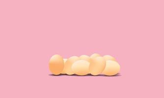 set of eggs. happy a easter day. vector illustration eps10