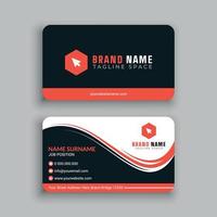 Awesome and Professional Business Card Template vector