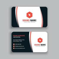 Unique Business Card Template Design vector