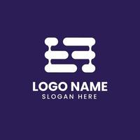 Logo Design Concept Letter FF vector