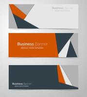 plantilla de banner de negocios corporativos abstractos vector