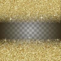 Gold glitter abstract background vector