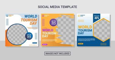 social media post template vector