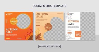 social media post template vector