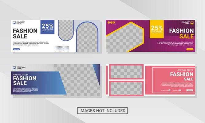Web banner design template