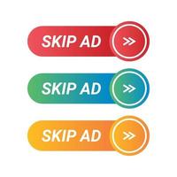 Colorful button collection set template vector
