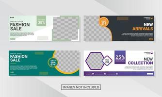 Web banner design template vector