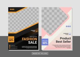 Flyer collection template vector