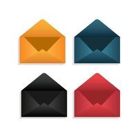 envelopes template set vector