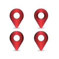 Location icon set design vector