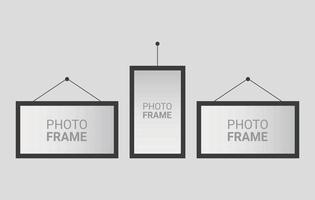 Vector photo frame design template