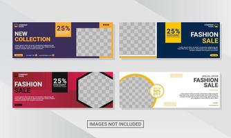 Web banner design template vector