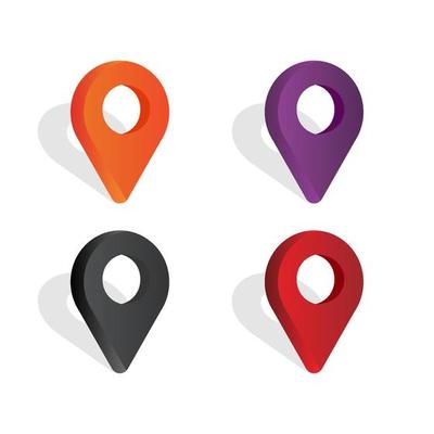 Location icon set design
