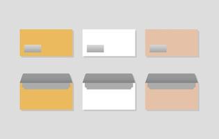 envelopes template set vector