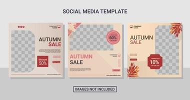 social media post template vector