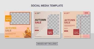 social media post template vector