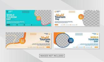 Web banner design template vector