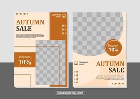 Flyer collection template vector