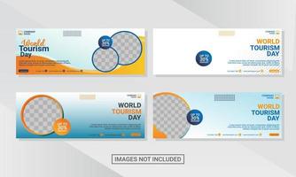 Web banner design template vector