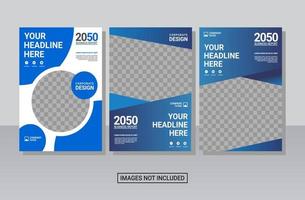 Creative corporate book cover collection design template vector