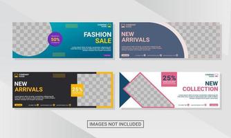 Web banner design template vector