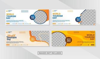 Web banner design template vector