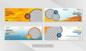 Web banner design template vector