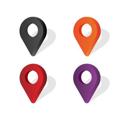 Location icon set design