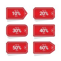 Discount badge collection set template vector