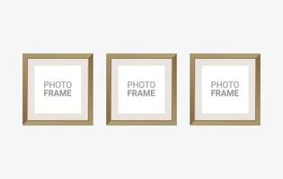 Vector photo frame design template