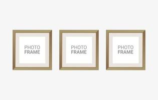 Vector photo frame design template