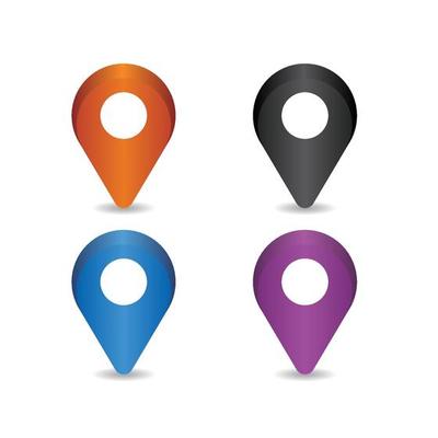 Location icon set design