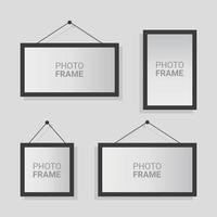 Vector photo frame design template