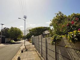 Street in Claremont, Cape Town, South Africa. Sunny weather photo