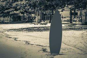 coloridas tablas de surf bandera brasileña ilha grande rio de janeiro brasil. foto