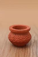 empty Bowl on wooden background. photo