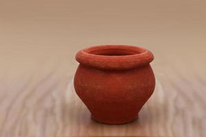 empty Bowl on wooden background. photo