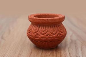 empty Bowl on wooden background. photo