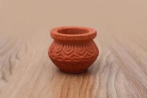 empty Bowl on wooden background. photo