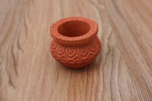 empty Bowl on wooden background. photo