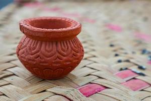 empty Bowl on wooden background. photo