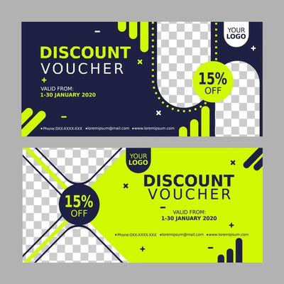 discount voucher template vector illustraton.