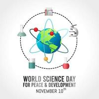 world science day vector illustration